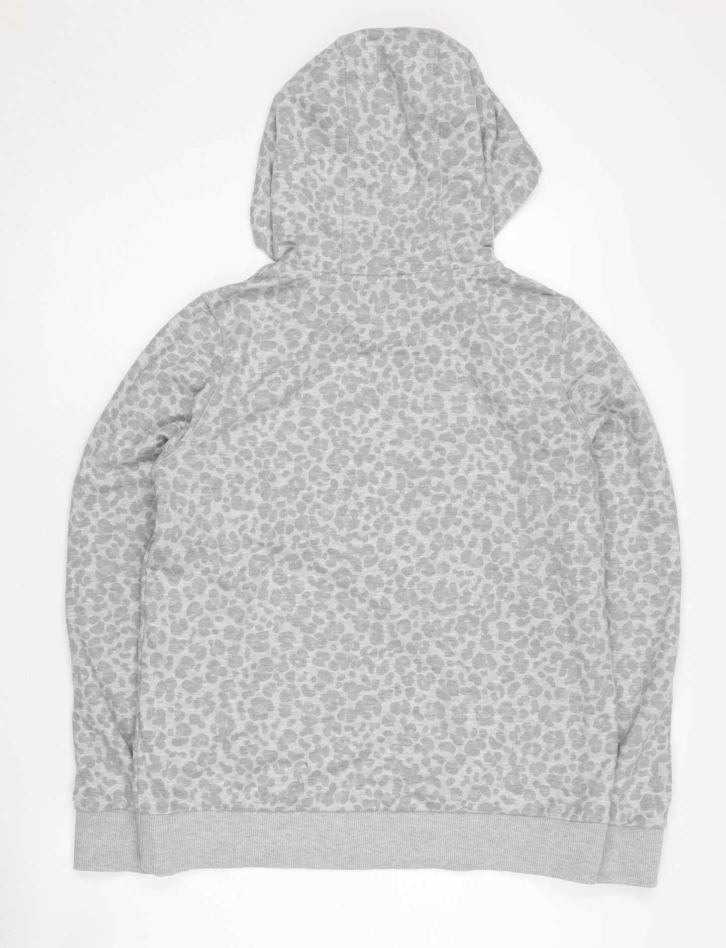 Crew Clothing Women's Grey Animal Print Hoodie, Size S
