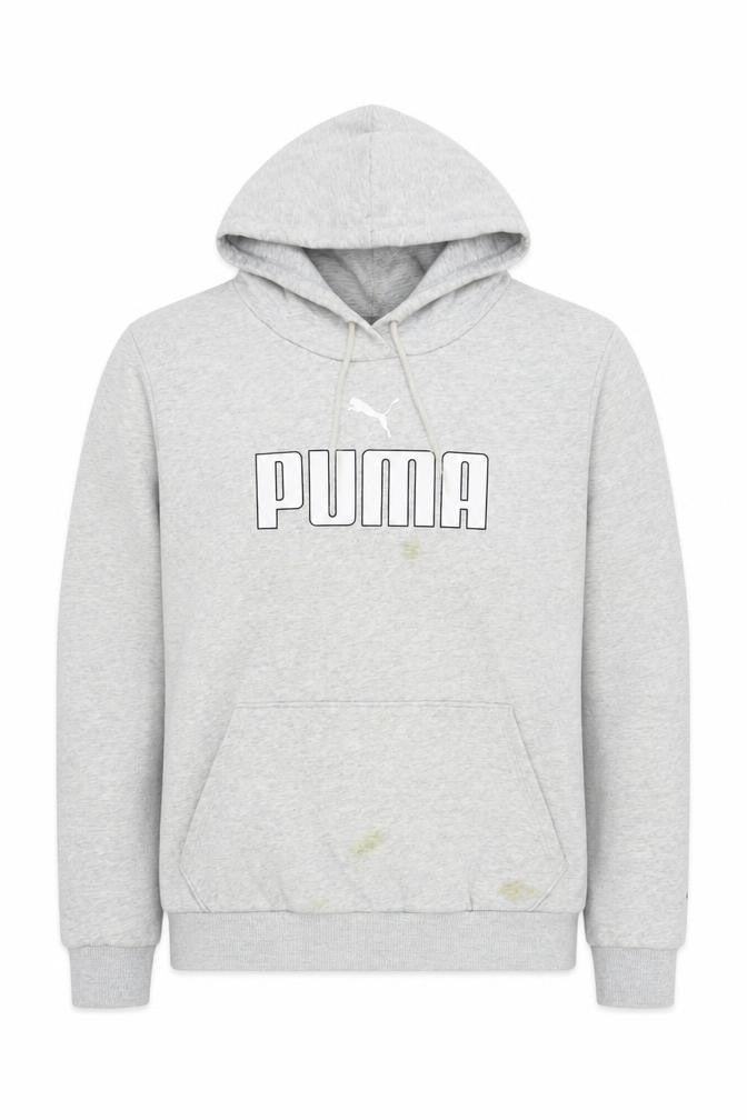 Puma Men's Grey Pullover Hoodie M