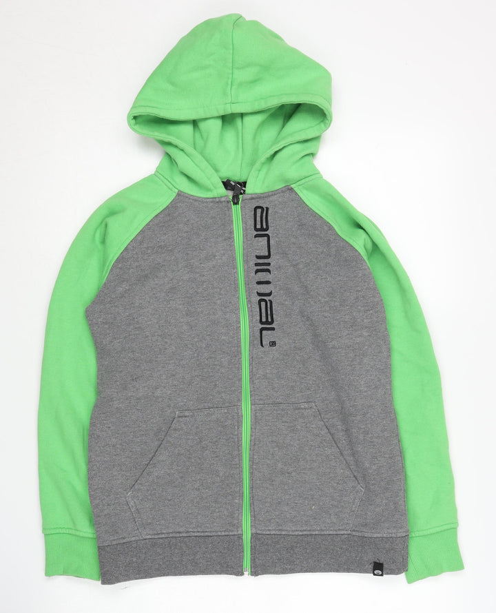Animal Boys Green Grey Full Zip Hoodie 11-12 Years