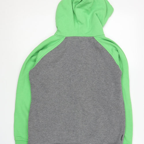 Animal Boys Green Grey Full Zip Hoodie 11-12 Years
