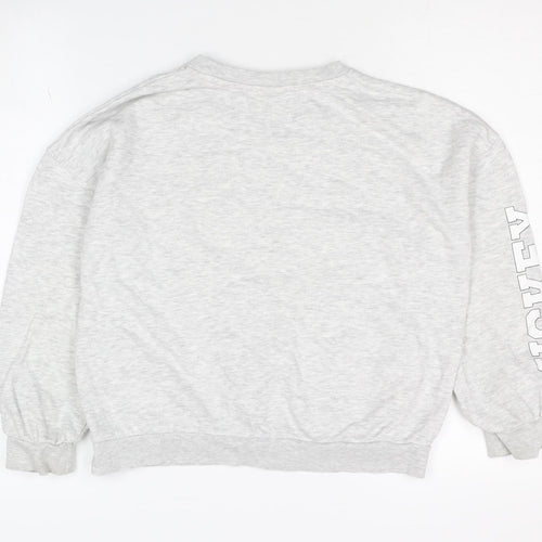 Marks and Spencer Unisex Kids Grey Pullover Sweatshirt 10-11Y
