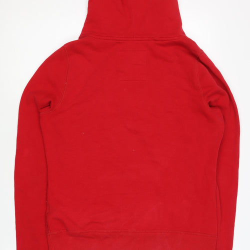 Hollister Red Womens Pullover Hoodie L