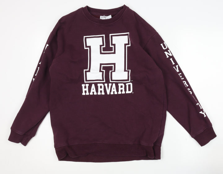 Harvard University Sweatshirt Unisex Purple S Logo