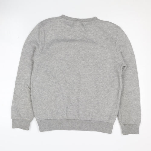 Disney Women's Grey S Pullover Crew Neck Sweatshirt