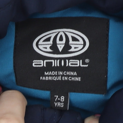 Animal Boys Blue Sleeveless Jacket 7-8 Years with Zip