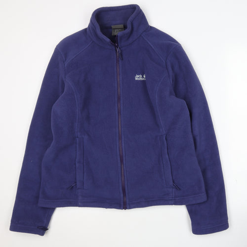 Jack Wolfskin Purple Women's Fleece Jacket, Size 18