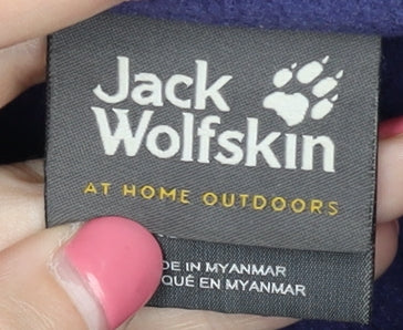 Jack Wolfskin Purple Women's Fleece Jacket, Size 18