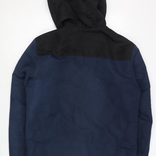 Jack & Jones Men's Blue Puffer Jacket M, Hooded, Casual