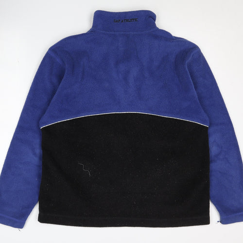 GAP Men's Blue/Black Fleece Pullover Sweatshirt XS