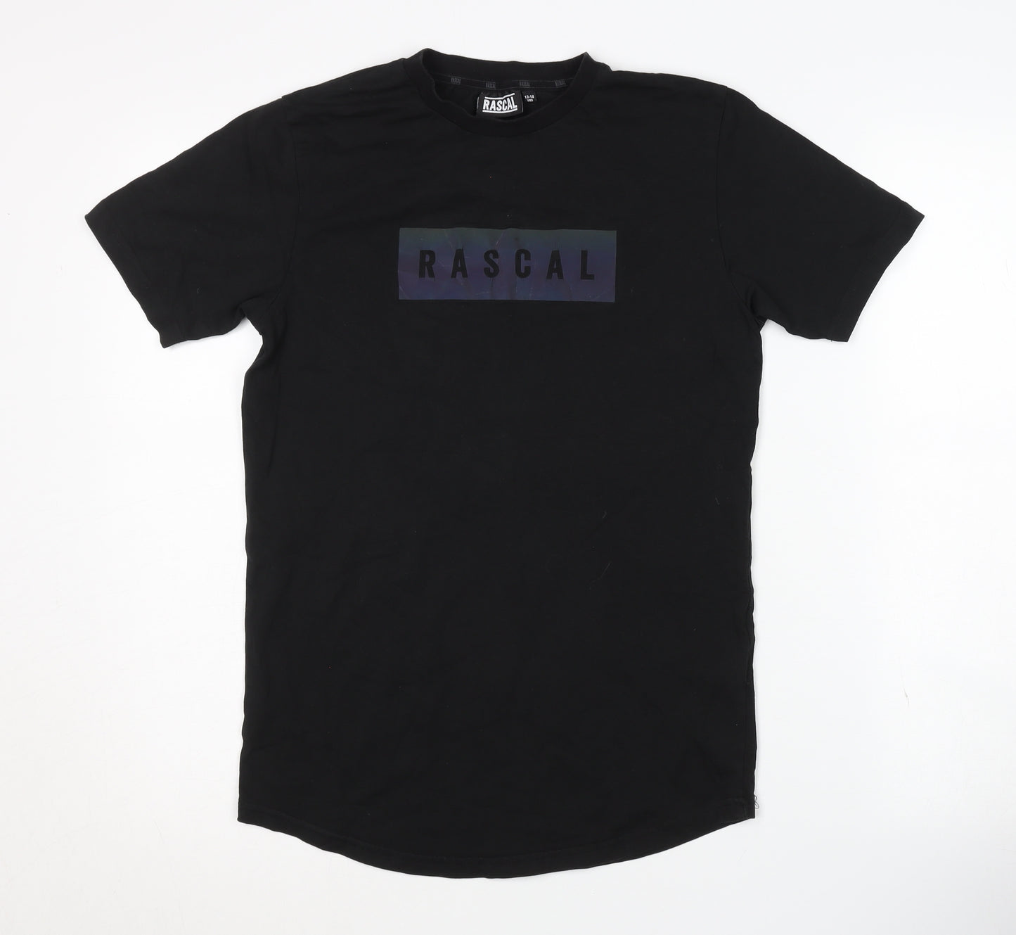 Rascal Boys Black Logo T-Shirt 13-14 Years