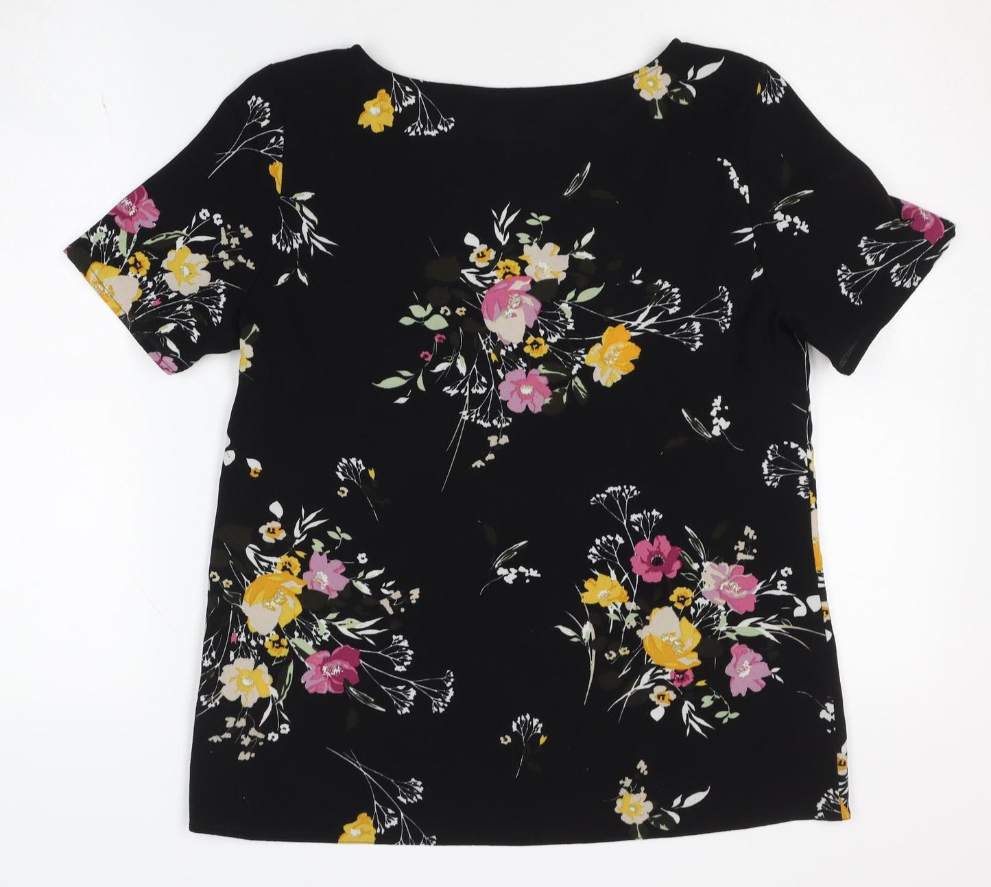 Debenhams Women's Black Floral Blouse Size 10
