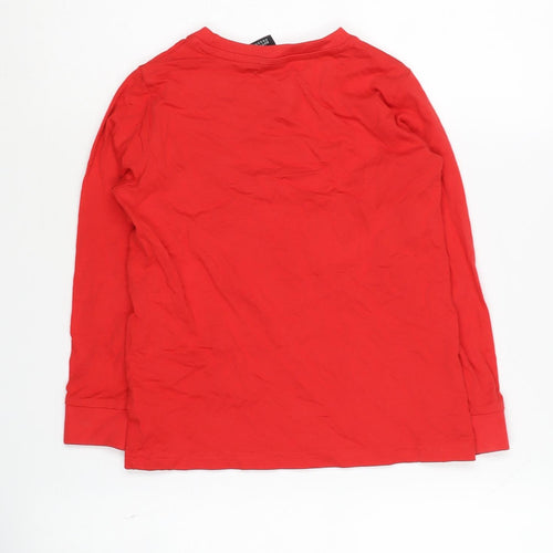 Manchester United Boys Red Long Sleeve T-Shirt 6-7 Years
