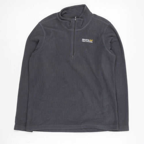 Regatta Boys Grey Fleece Sweatshirt 11-12 Years Outdoor Zip