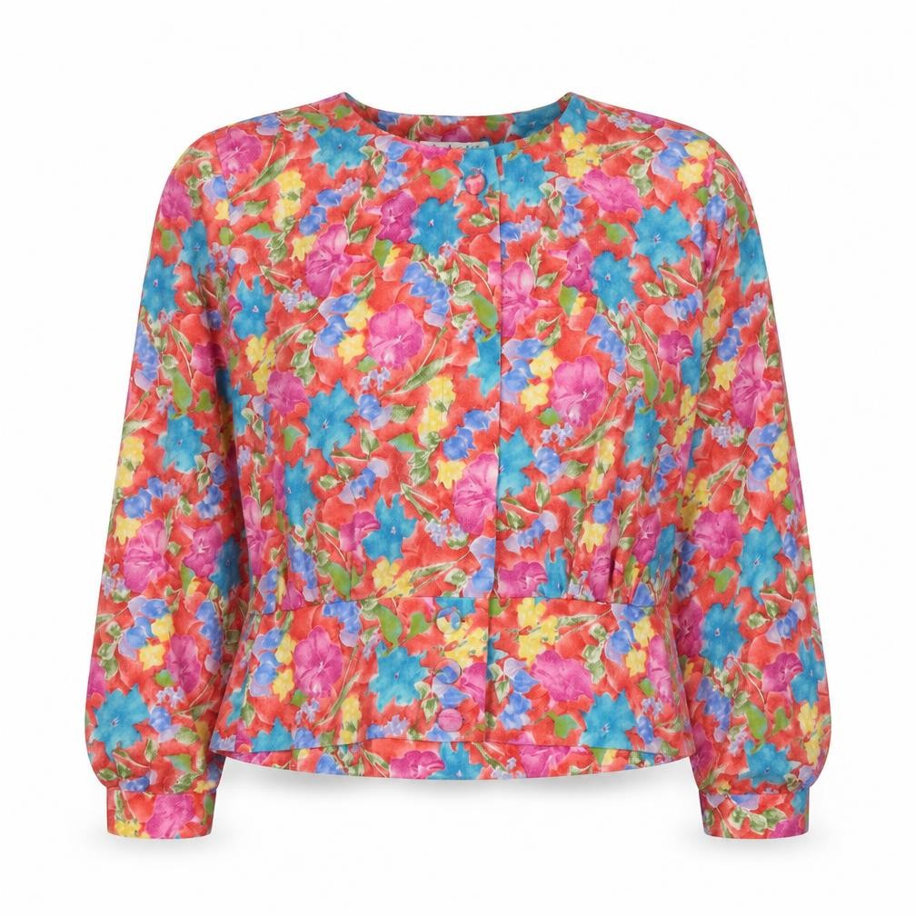 Front view of Berkertex Women's Multicoloured Floral Blouse, size 12