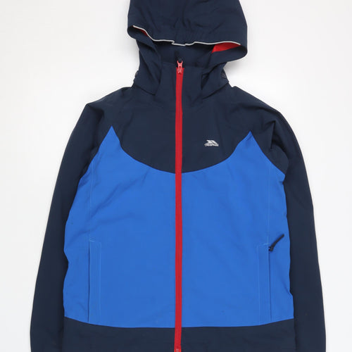 Trespass Boys' Blue Waterproof Rain Coat, Size 11-12 Years