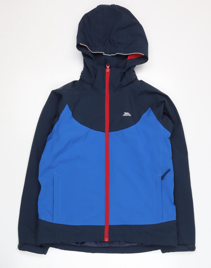 Trespass Boys' Blue Waterproof Rain Coat, Size 11-12 Years