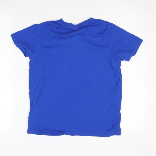 Slazenger Boys Blue T-Shirt, Size 13 Years, V-Neck, Logo Accent