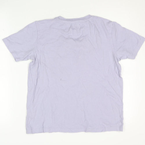 Superdry Unisex Purple T-Shirt Size 10 Regular Fit