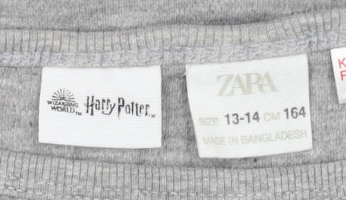 Zara Harry Potter Girls Grey Long Sleeve T-Shirt 13-14 Years