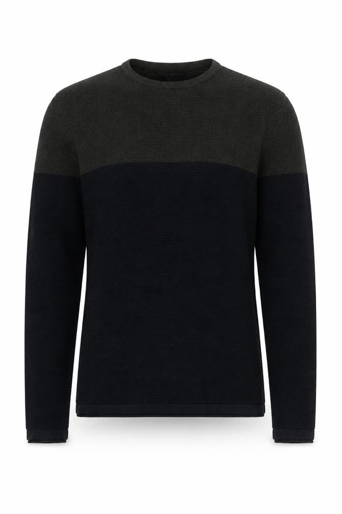 Only & Sons Men's Black Cotton Pullover Jumper Medium