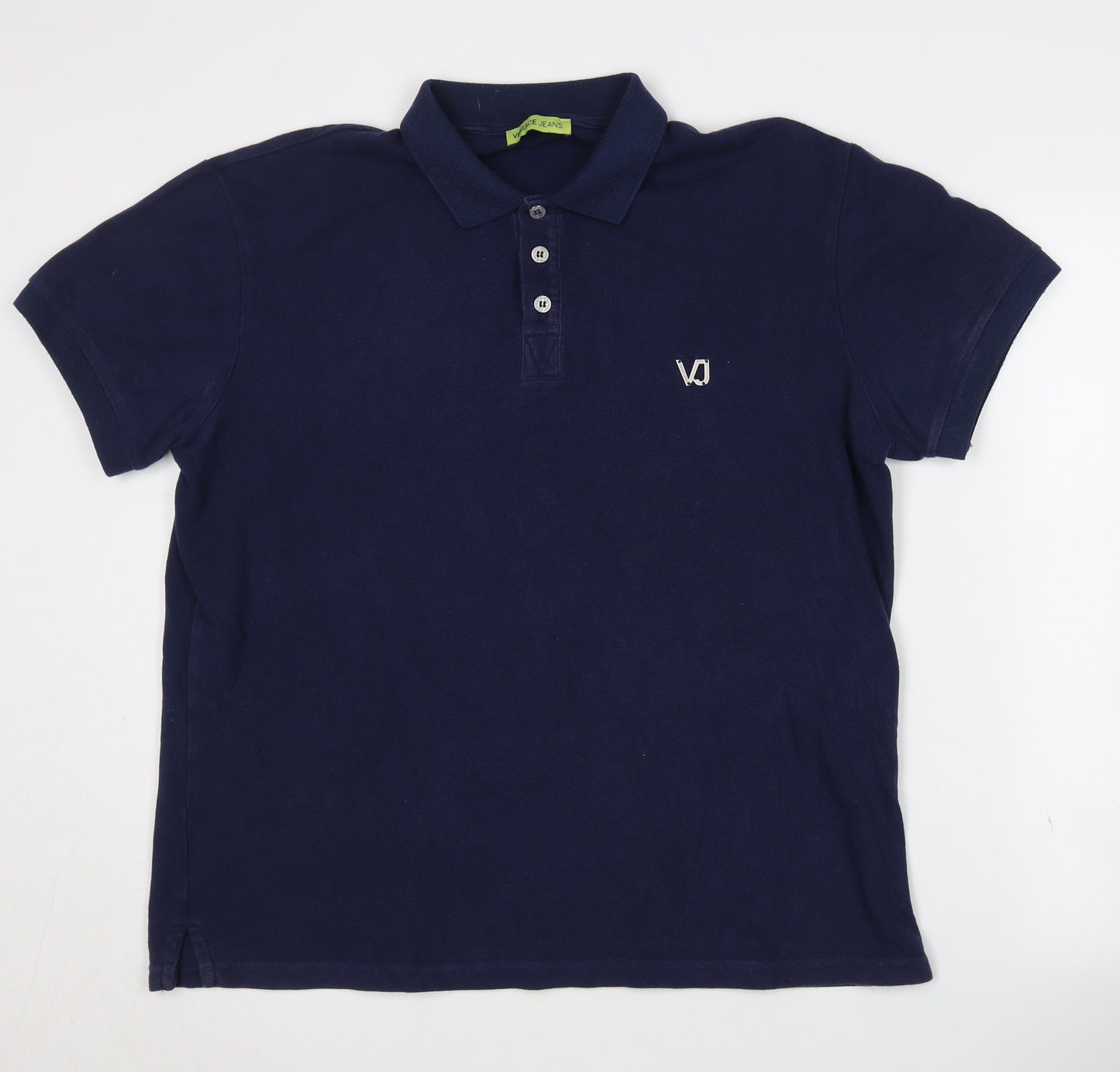 Versace Jeans Men's Blue Polo Shirt L