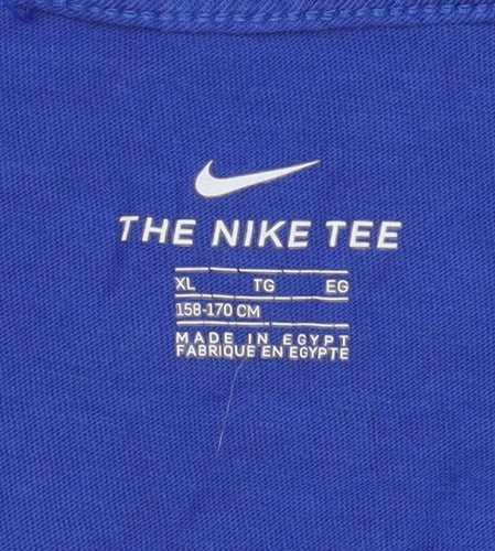 Nike Boys Blue Graphic Print T-Shirt XL