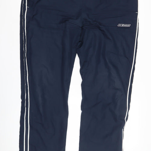 Reebok Men's Blue Track Pants, L, Sporty Activewear