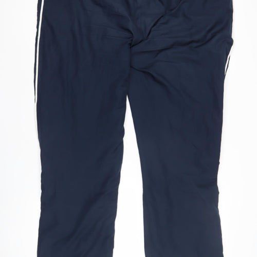 Reebok Men's Blue Track Pants, L, Sporty Activewear