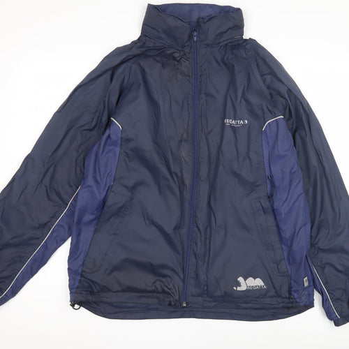 Regatta Blue Waterproof Rain Jacket Unisex Large