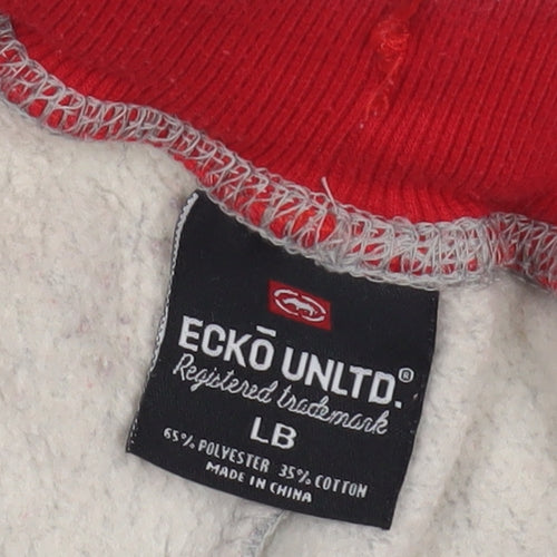 Ecko Unltd. Boys Grey Jogger Trousers with Elastic Waist L