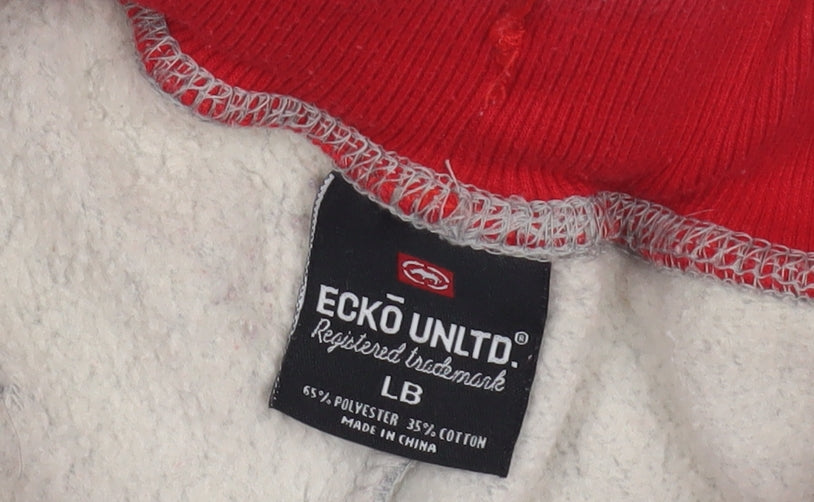 Ecko Unltd. Boys Grey Jogger Trousers with Elastic Waist L