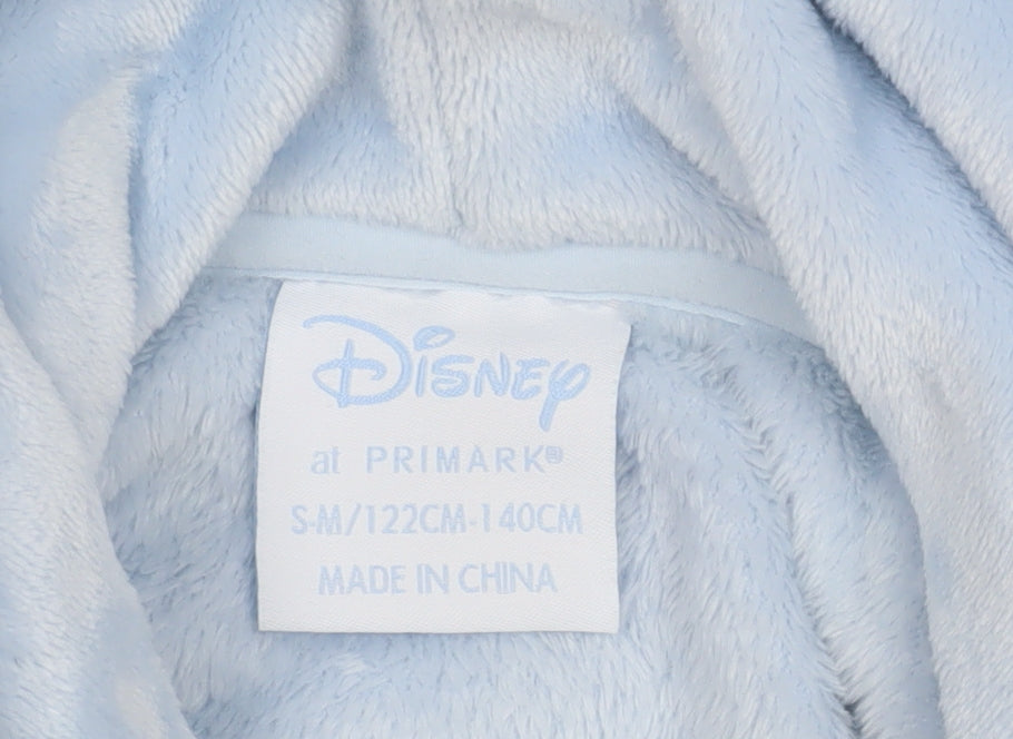 Disney Stitch Blue Fleece Hooded Robe for Teens
