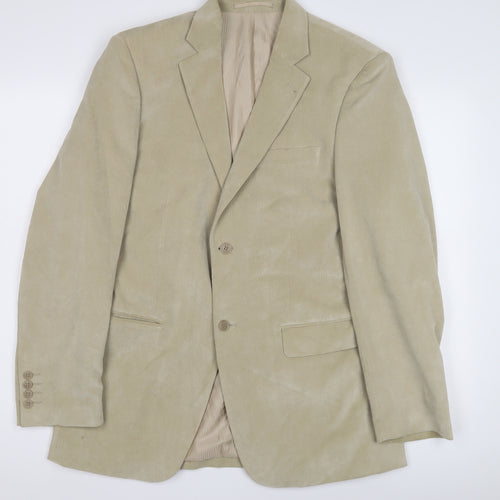 Thomas Nash Men's Beige Corduroy Blazer, Size 38