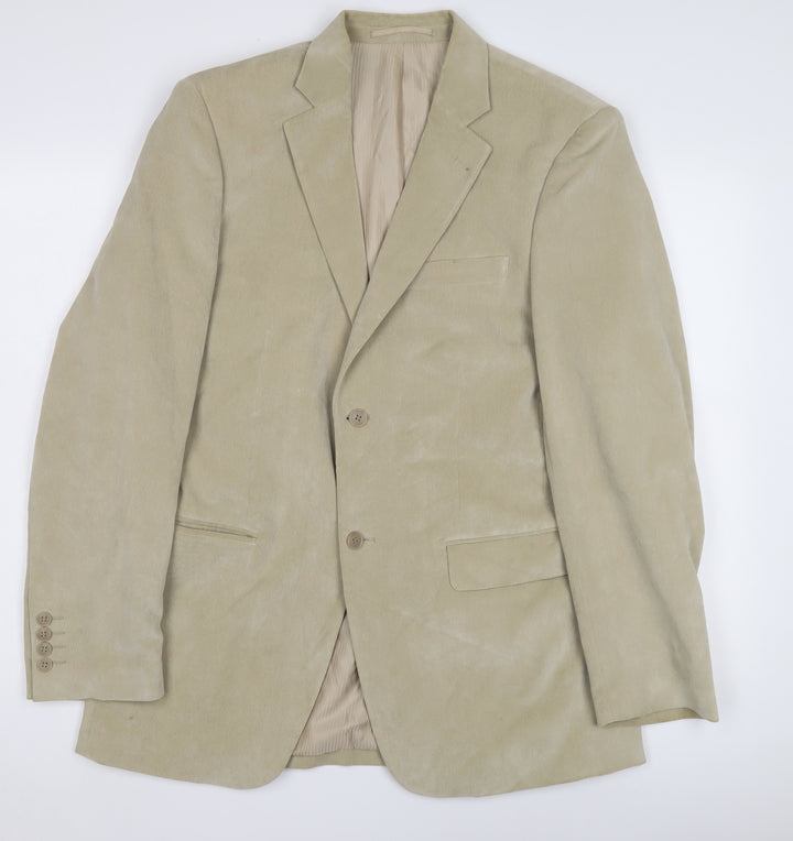 Thomas Nash Men's Beige Corduroy Blazer, Size 38