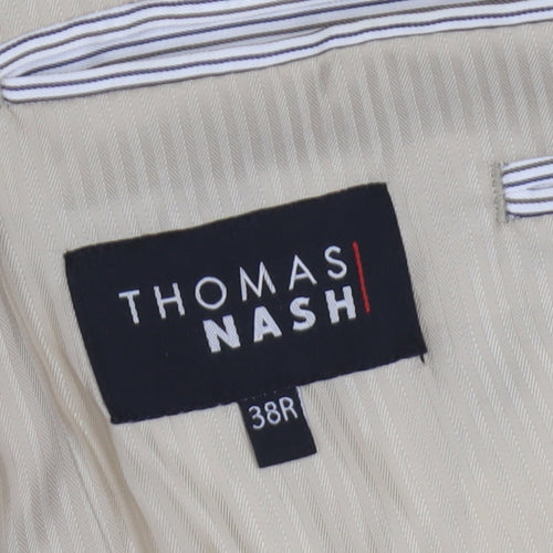 Thomas Nash Men's Beige Corduroy Blazer, Size 38