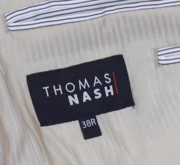 Thomas Nash Men's Beige Corduroy Blazer, Size 38