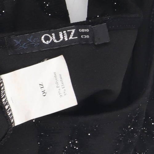 Quiz Women's Black One Shoulder Dress Size 12