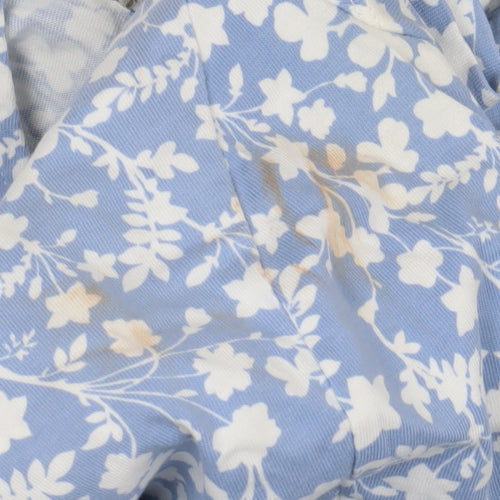 Hobbs Women Blue Floral A-Line Dress Size 10