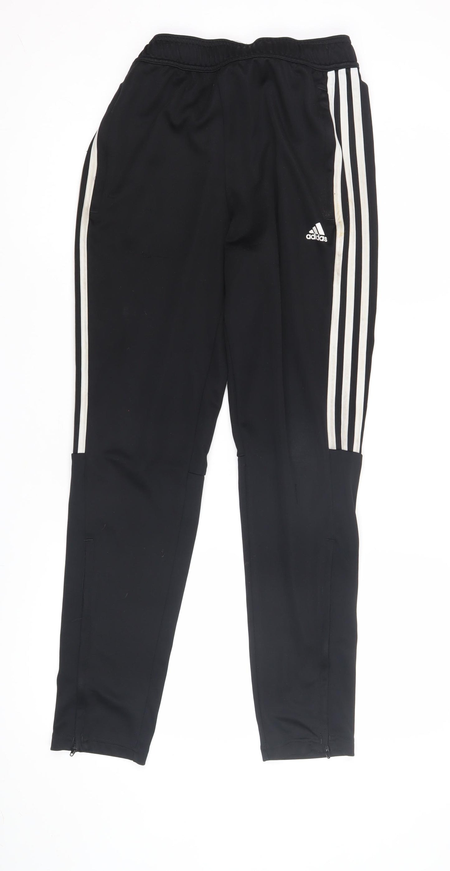 Adidas Boys Black Track Pants 11-12 Years Activewear