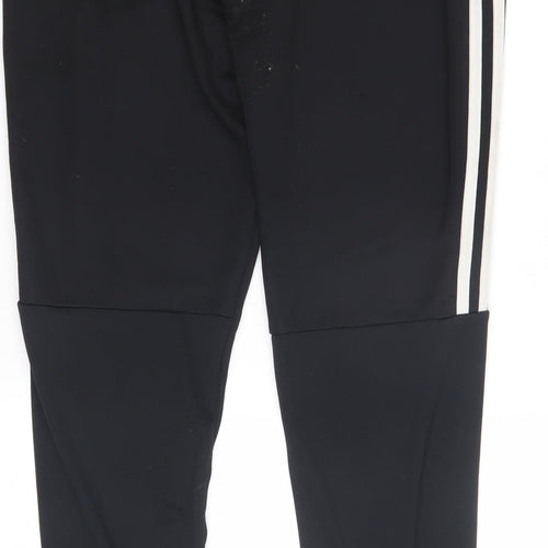Adidas Boys Black Track Pants 11-12 Years Activewear