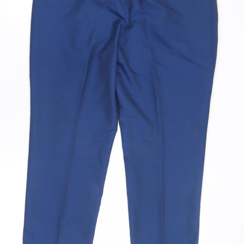 Fellini Men's Blue Slim Fit Suit Trousers 34S