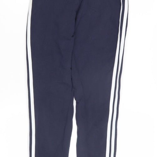 Adidas Boys' Blue Track Pants, Size 12, Sporty Striped Style