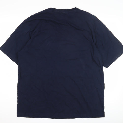 North Ridge Men's Blue Graphic Print T-Shirt 2XL