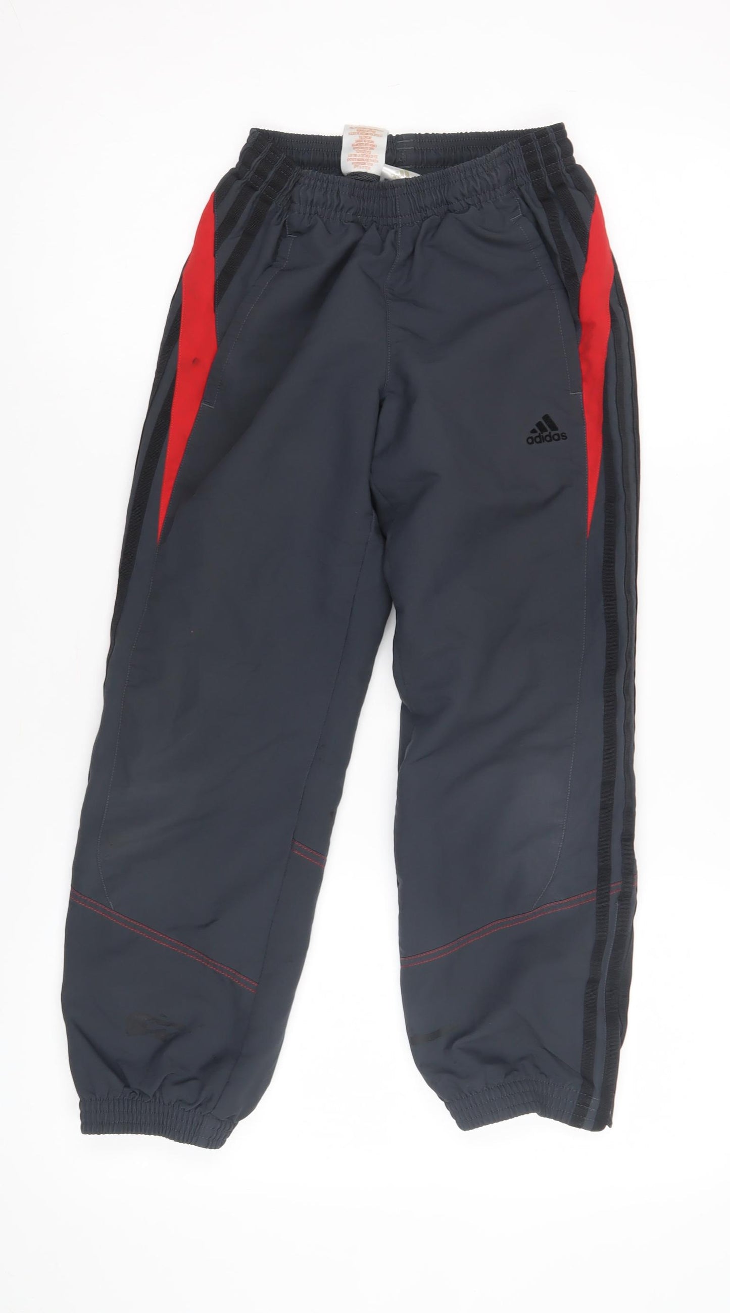 Adidas Boys Black Track Pants Size 9 Years Activewear
