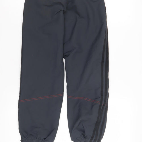 Adidas Boys Black Track Pants Size 9 Years Activewear