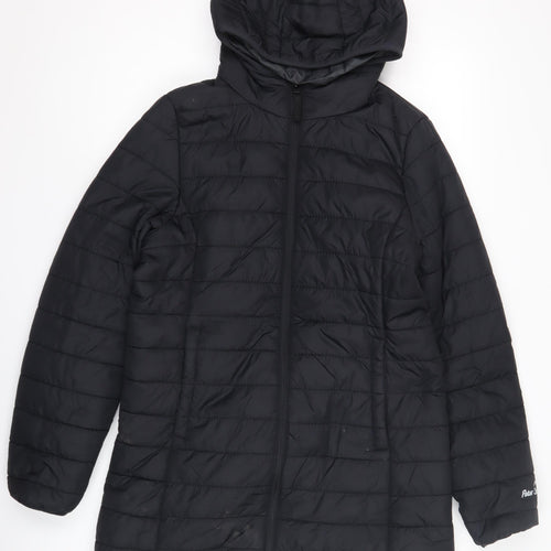 Peter Storm Women's Black Puffer Jacket Size 12 Hooded