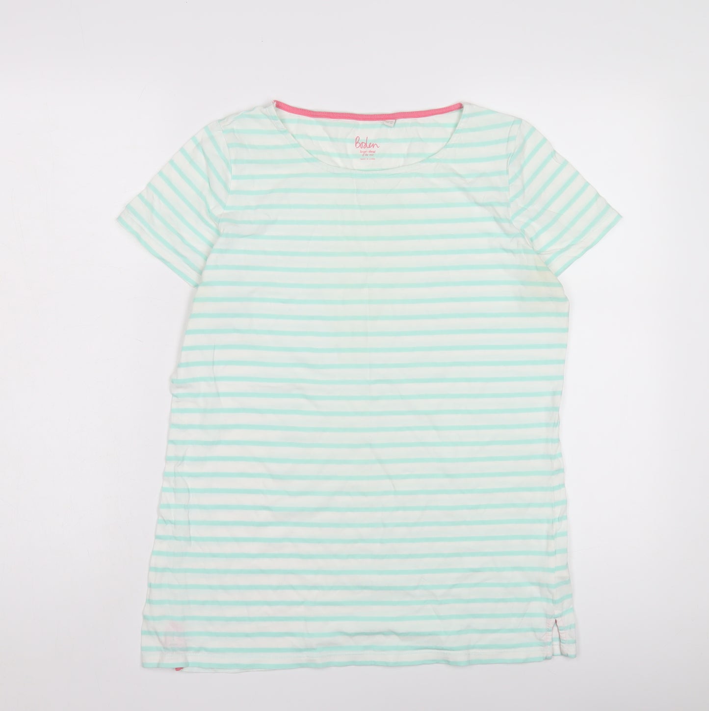 Boden Women's Striped T-Shirt Size 14