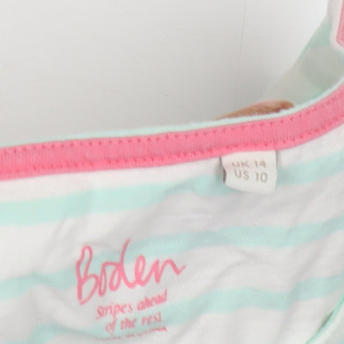 Boden Women's Striped T-Shirt Size 14