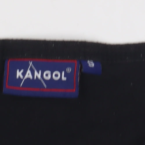 Kangol Men's Black V-Neck T-Shirt Size S