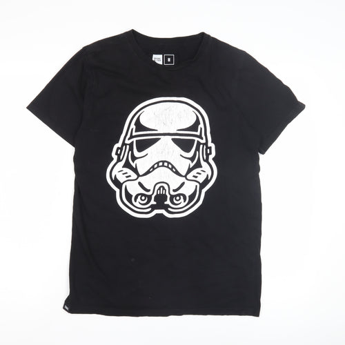 Dedicated Men's Black Star Wars T-Shirt M Movie Graphic